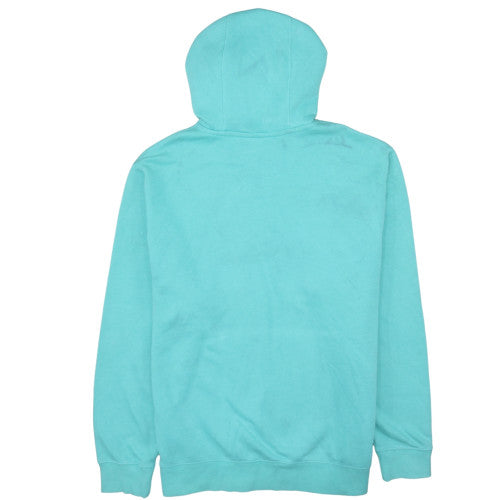 Nike Womens Turquoise Pullover Hoodie L Hooded Cotton Blend Sweatshirt