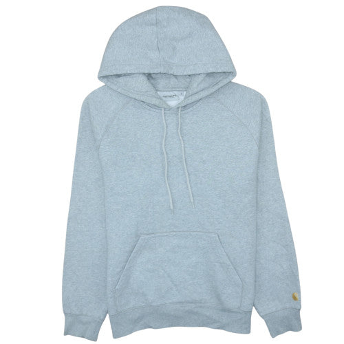 Carhartt Men's Grey Pullover Hoodie Work In Progress Medium Fleece Lined