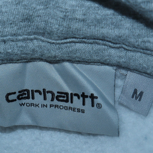 Carhartt Men's Grey Pullover Hoodie Work In Progress Medium Fleece Lined