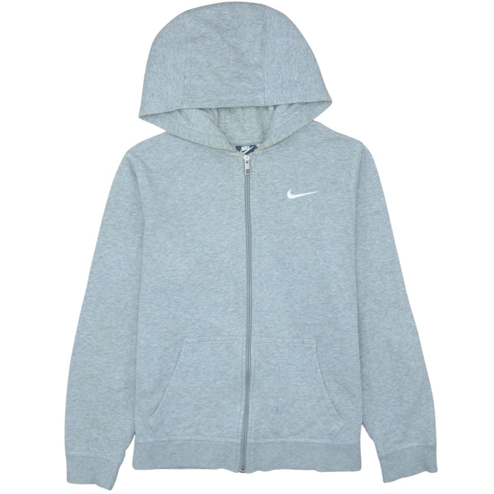 Nike Boys Grey Full Zip Hoodie XL 13-15 Years Classic Sportswear