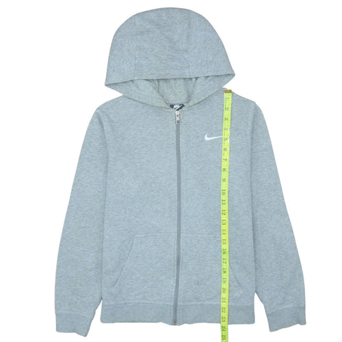 Nike Boys Grey Full Zip Hoodie XL 13-15 Years Classic Sportswear