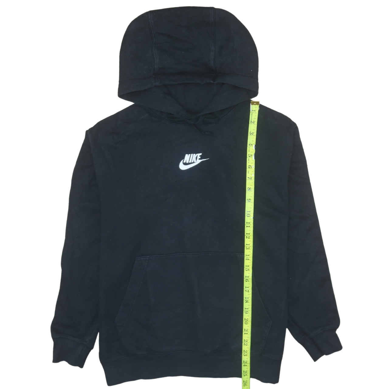 Nike Women's Black Pullover Hoodie Medium Cotton Blend Logo