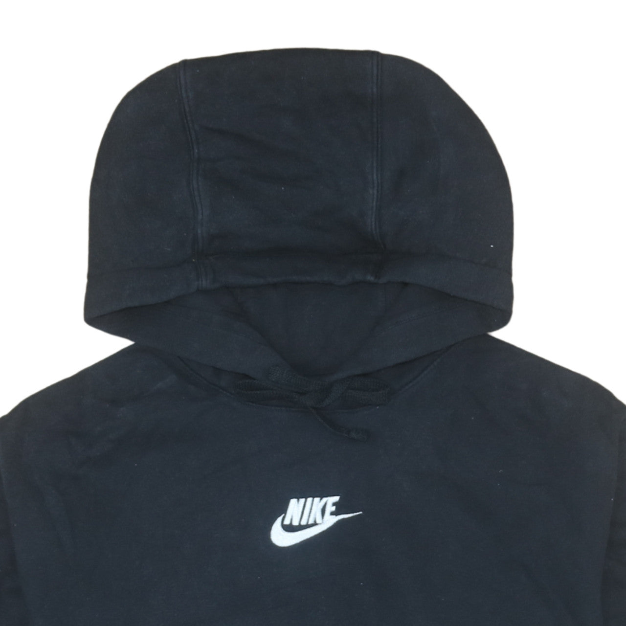 Nike Women's Black Pullover Hoodie Medium Cotton Blend Logo