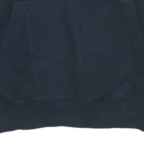 Nike Women's Black Pullover Hoodie Medium Cotton Blend Logo