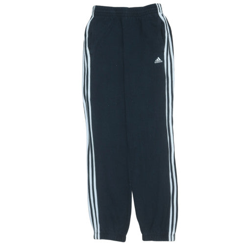 Adidas Boys Black Jogger Sweatpants 15-16 Years Elastic Waist Activewear