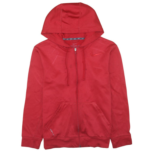 Nike Men's Red Therma-Fit Full Zip Hoodie Size M