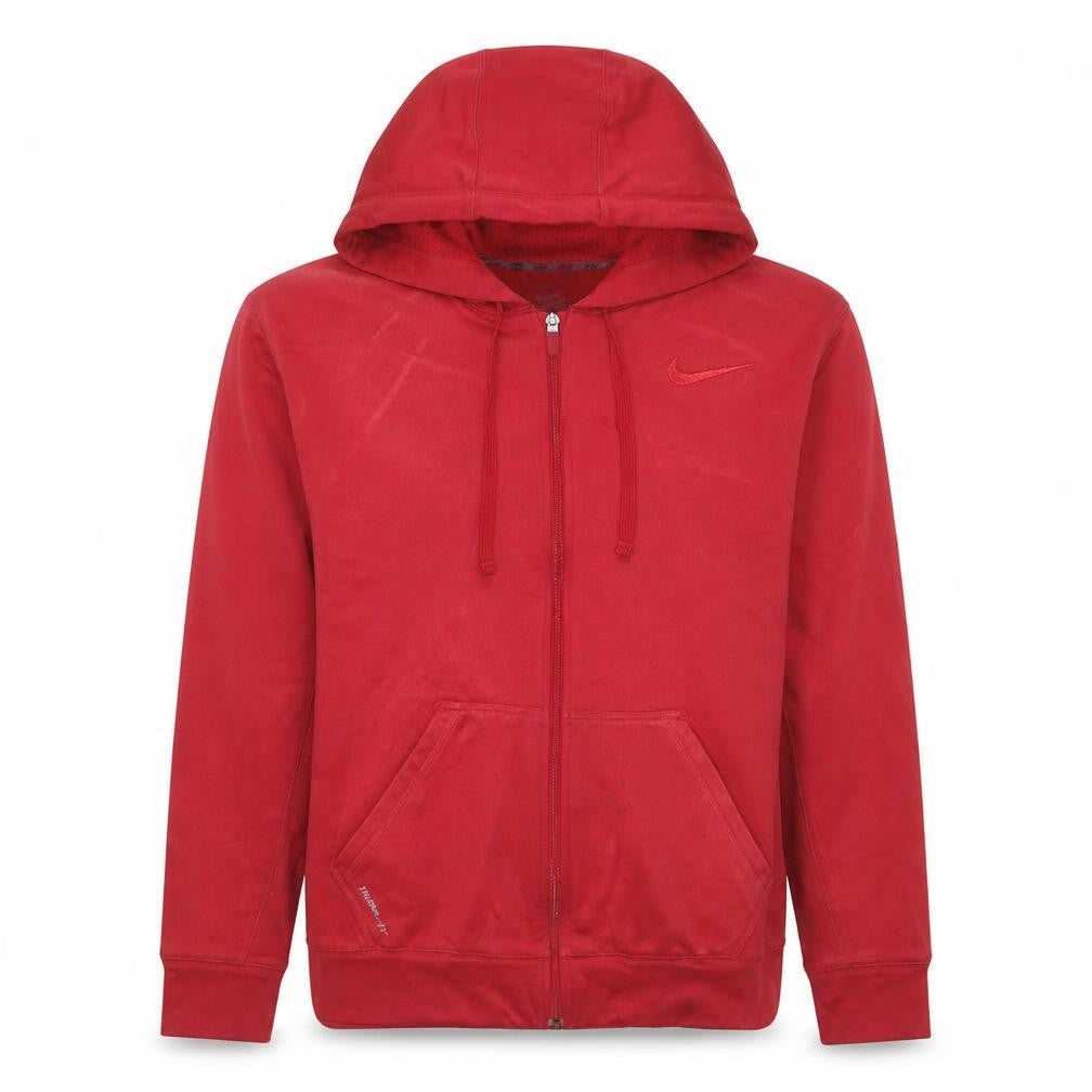 Nike Men's Red Therma-Fit Full Zip Hoodie Size M