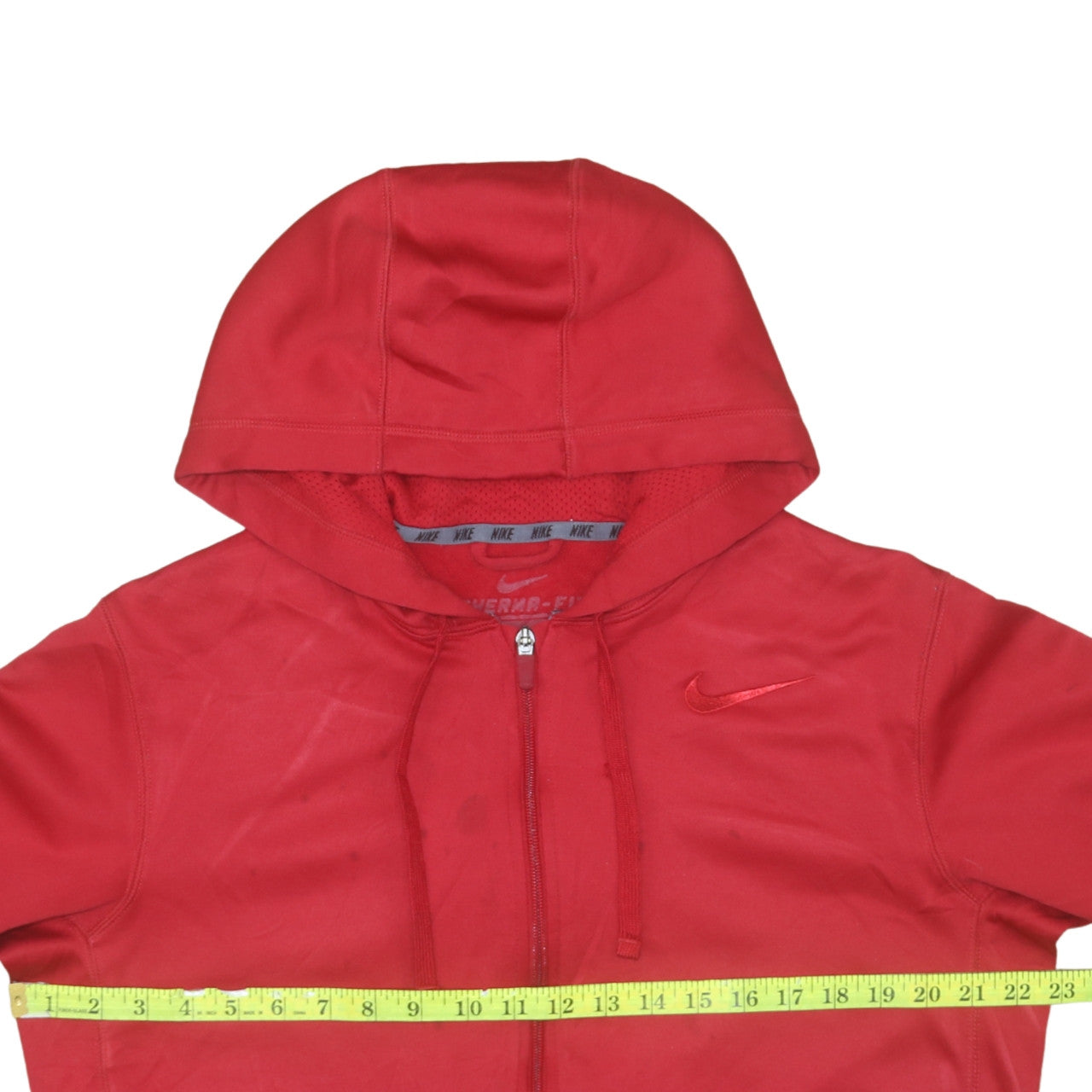 Nike Men's Red Therma-Fit Full Zip Hoodie Size M