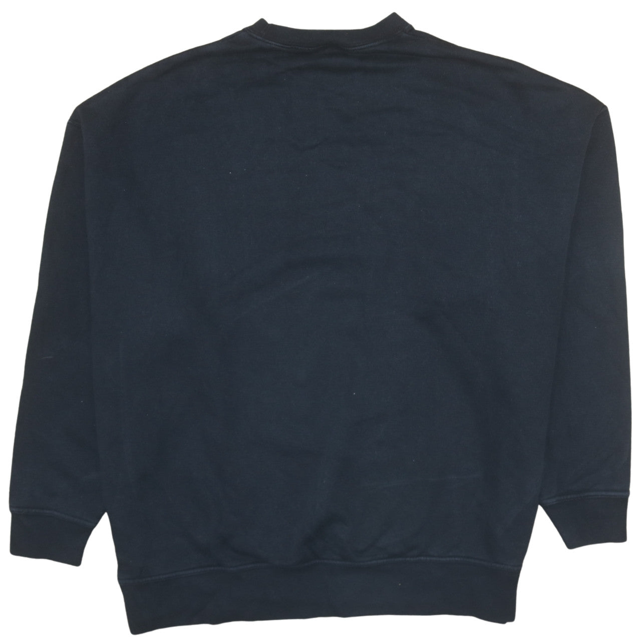 Nike Women's Black Small Pullover Sweatshirt Cotton Blend Logo Crew Neck