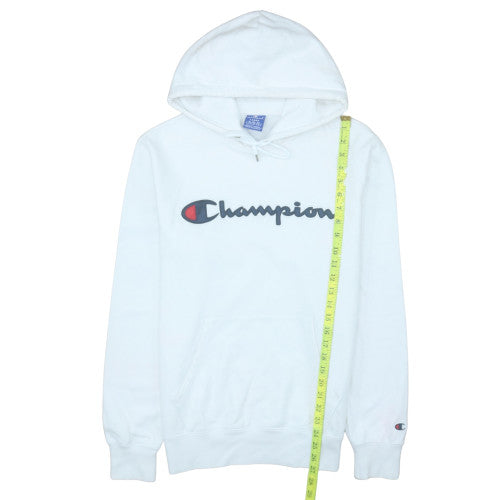 Champion Men's White Pullover Hoodie Size L Cotton Sportswear