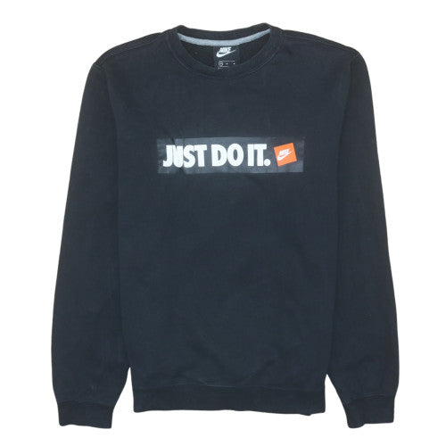 Nike Men's Black 'Just Do It' Crew Neck Sweatshirt Size M
