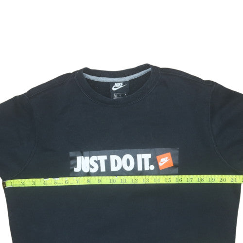 Nike Men's Black 'Just Do It' Crew Neck Sweatshirt Size M
