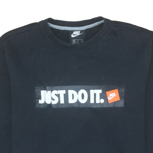 Nike Men's Black 'Just Do It' Crew Neck Sweatshirt Size M