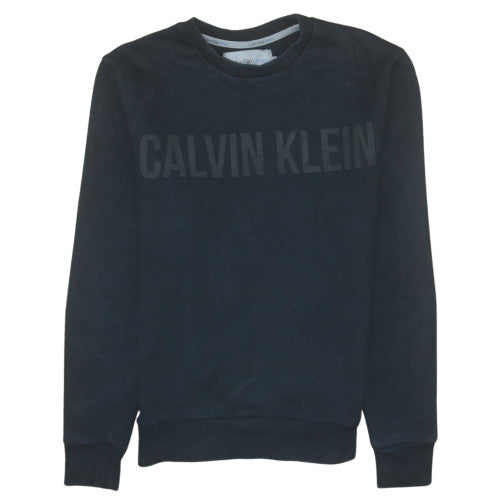 Calvin Klein Jeans Mens Black XS Crew Neck Sweatshirt Classic Logo