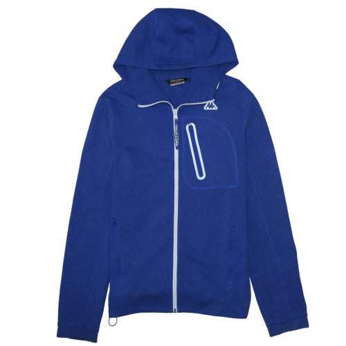 Kappa Boys Blue Full Zip Hoodie Italia Logo Size L Fleece Sportswear