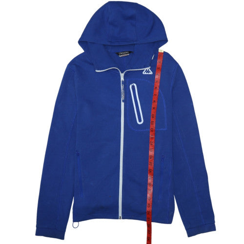 Kappa Boys Blue Full Zip Hoodie Italia Logo Size L Fleece Sportswear