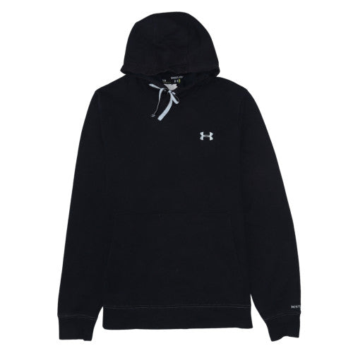 Under Armour Men's Black Pullover Hoodie Size M Fleece Logo