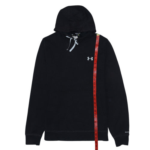 Under Armour Men's Black Pullover Hoodie Size M Fleece Logo