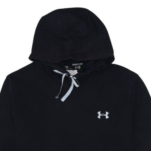 Under Armour Men's Black Pullover Hoodie Size M Fleece Logo