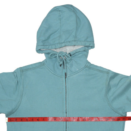 Carhartt Womens Blue Full Zip Hoodie M (8-10) Cotton Blend
