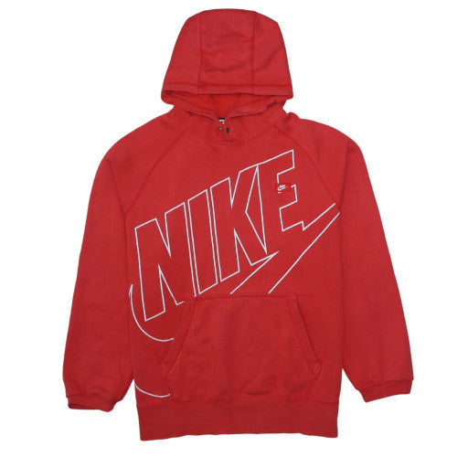 Nike Women's Red Pullover Hoodie XL Graphic Print Athletic Sweatshirt