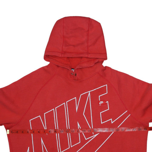 Nike Women's Red Pullover Hoodie XL Graphic Print Athletic Sweatshirt