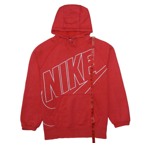 Nike Women's Red Pullover Hoodie XL Graphic Print Athletic Sweatshirt