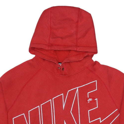 Nike Women's Red Pullover Hoodie XL Graphic Print Athletic Sweatshirt