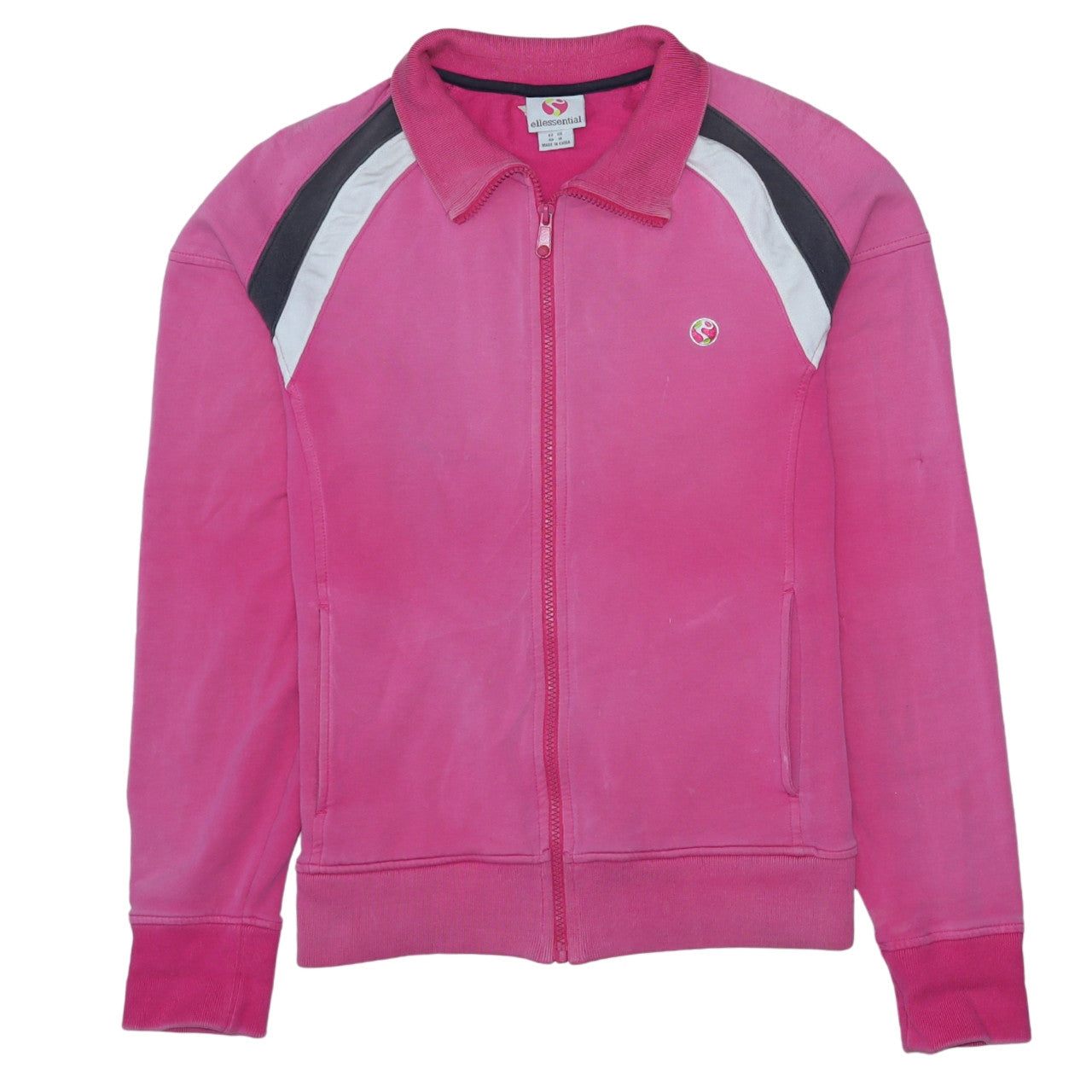 Ellessential Women's Pink Track Jacket Size 14 Full Zip Activewear