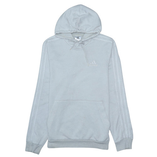 Adidas Women’s Light Grey Pullover Hoodie Size S Cotton Blend