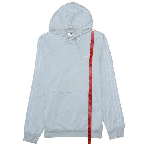Adidas Women’s Light Grey Pullover Hoodie Size S Cotton Blend