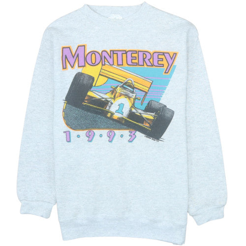 Tultex Women's Grey Monterey 1993 Graphic Pullover Sweatshirt Medium