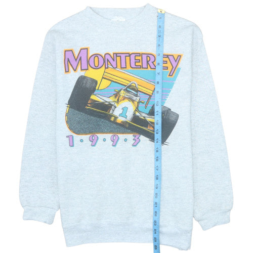 Tultex Women's Grey Monterey 1993 Graphic Pullover Sweatshirt Medium