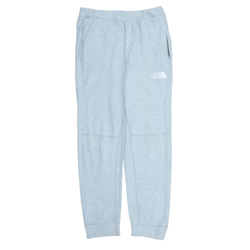 The North Face Boys Grey Jogger Sweatpants L Fleece Cotton Blend