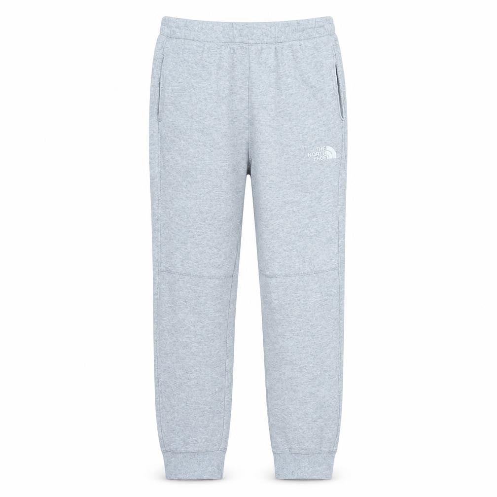The North Face Boys Grey Jogger Sweatpants L Fleece Cotton Blend