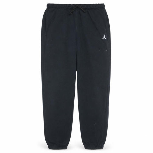 Front view of Jordan Men's Black Fleece Sweatpants Medium Elastic Waist