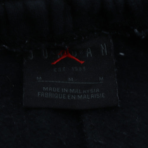 Jordan Men's Black Fleece Sweatpants Medium Elastic Waist