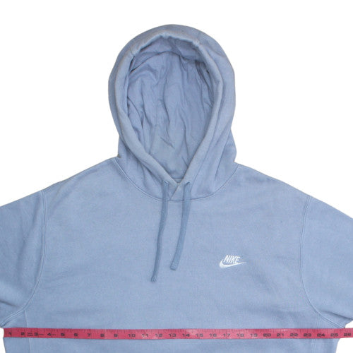 Nike Men's Blue Pullover Hoodie L Fleece Hooded Sweatshirt