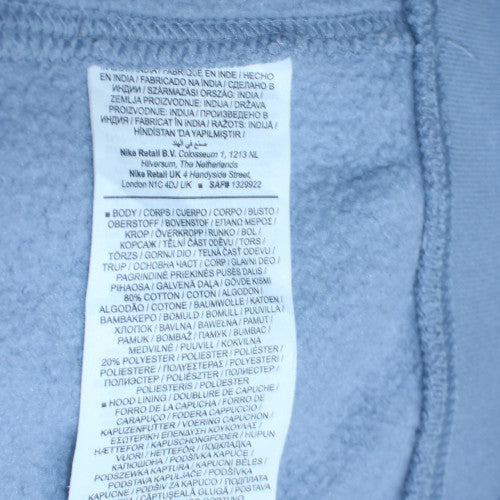 Nike Men's Blue Pullover Hoodie L Fleece Hooded Sweatshirt