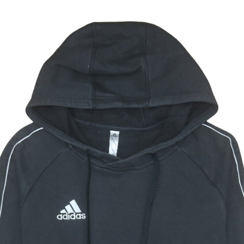 Adidas Men’s Black Small Pullover Hoodie Fleece Sportswear