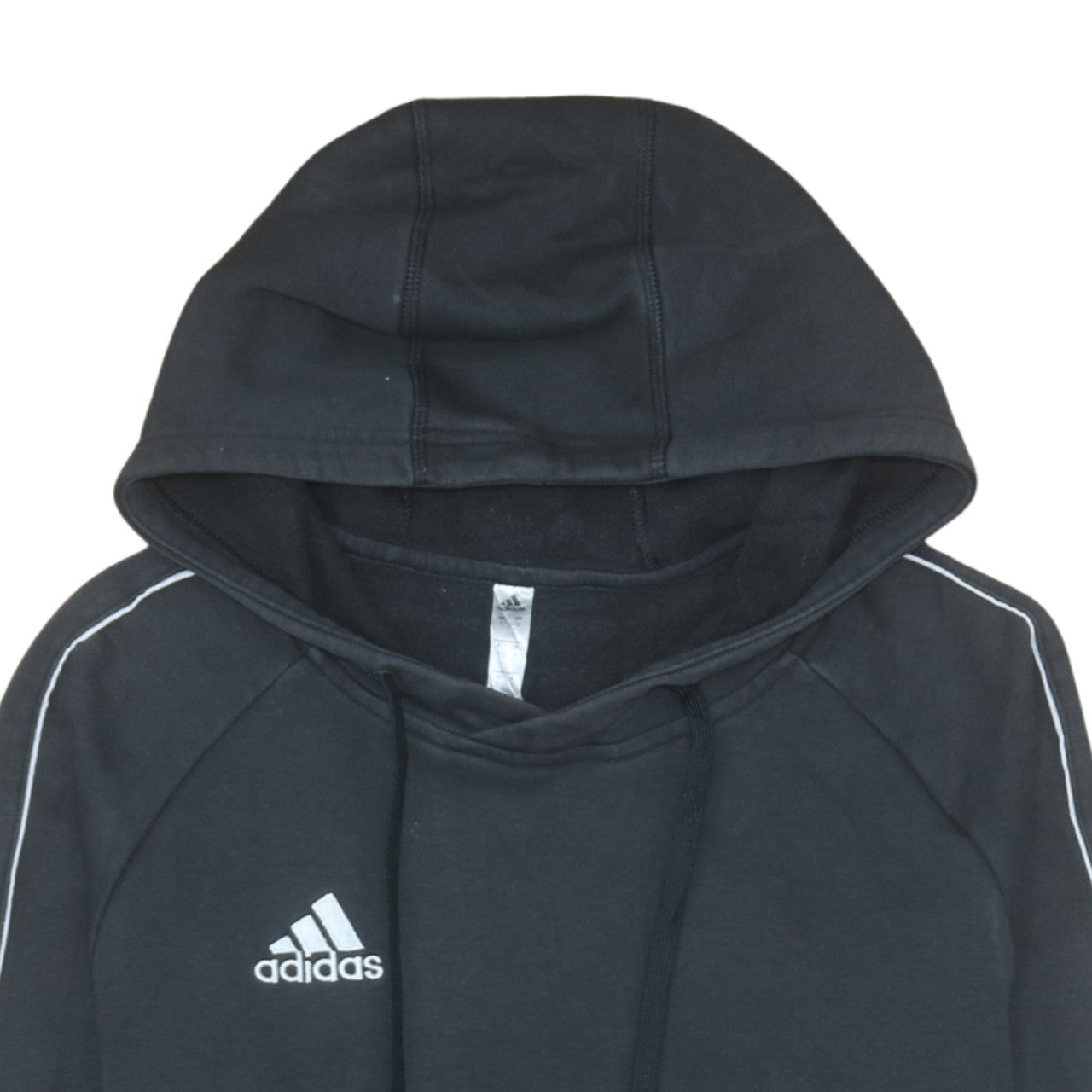 Adidas Men’s Black Small Pullover Hoodie Fleece Sportswear