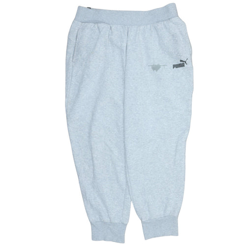Puma Men’s Grey Jogger Sweatpants L Regular Fit Casual Sports