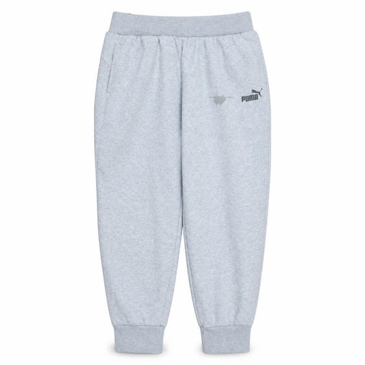 Front view of Puma Men’s Grey Jogger Sweatpants L Regular Fit Casual Sports