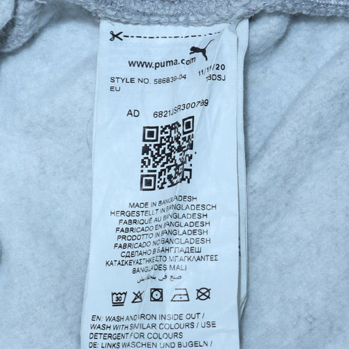 Puma Men’s Grey Jogger Sweatpants L Regular Fit Casual Sports