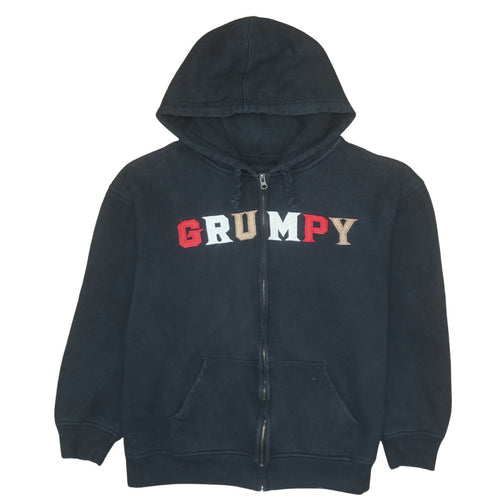 Disneyland Paris Men’s Black Grumpy Full Zip Hoodie L