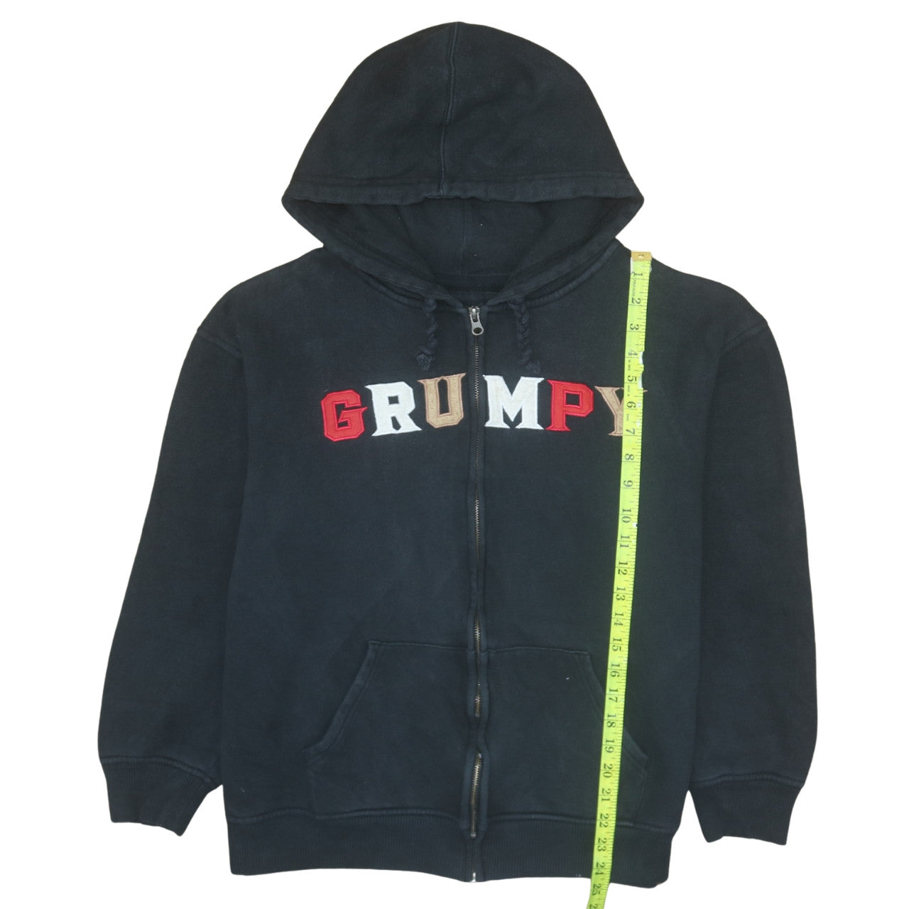 Disneyland Paris Men’s Black Grumpy Full Zip Hoodie L