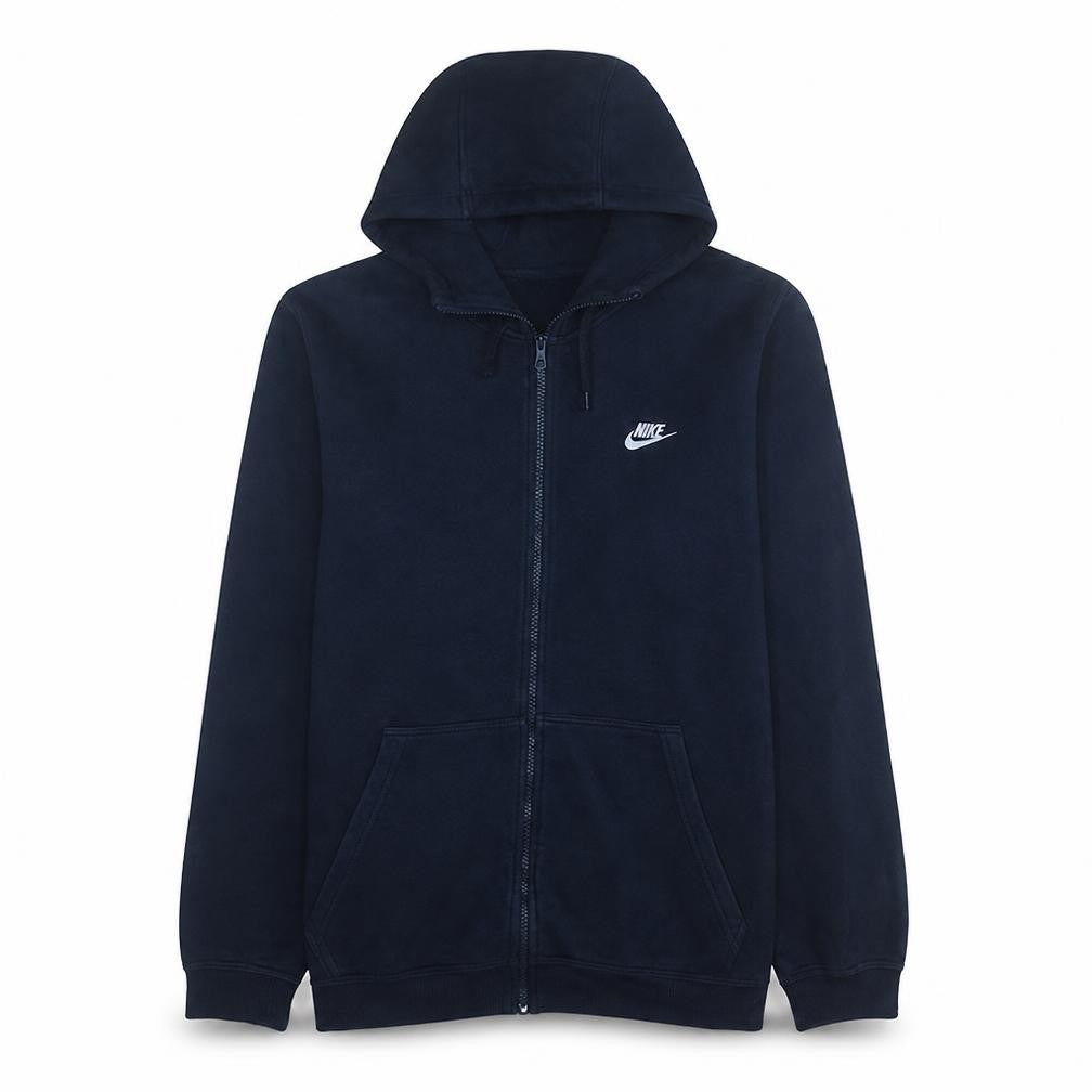 Nike Men’s Blue Full Zip Hoodie XL Fleece Sports Sweatshirt