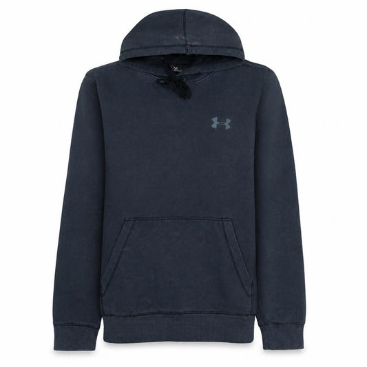 Front view of Under Armour Men’s Black Pullover Hoodie L ColdGear Fitted Fleece