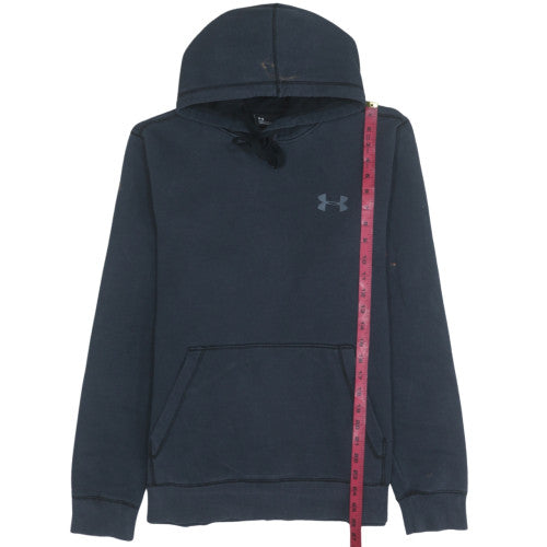 Under Armour Men’s Black Pullover Hoodie L ColdGear Fitted Fleece