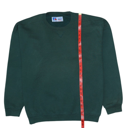 Russell Athletic Men's Green XL Pullover Fleece Sweatshirt